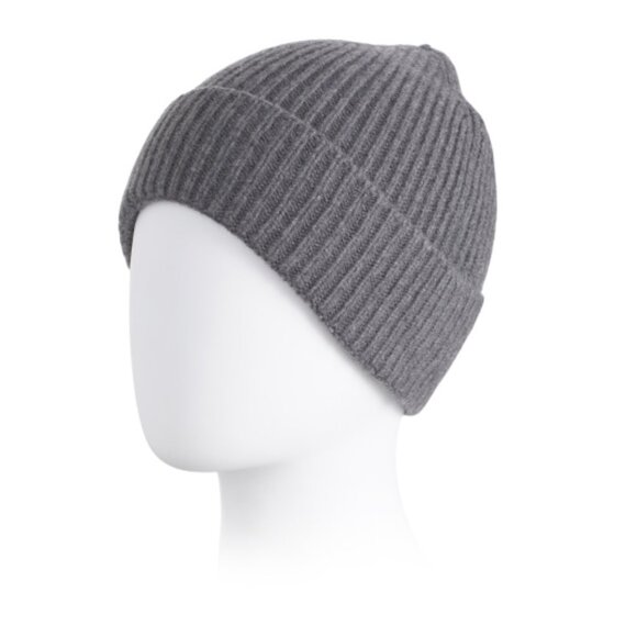NEW TESMA Made In Italy Recycled Cashmere And Wool Blend Ribbed Beanie 1025 2m1 - Picture 2 of 3